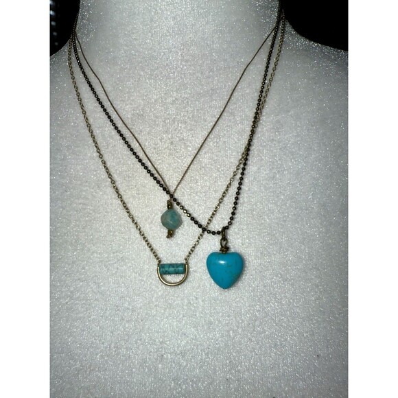 Huge Jewelry Lot, Turquoise, Amazonite, Fashion Boho Necklace Earring Ring Sets - Picture 3 of 16